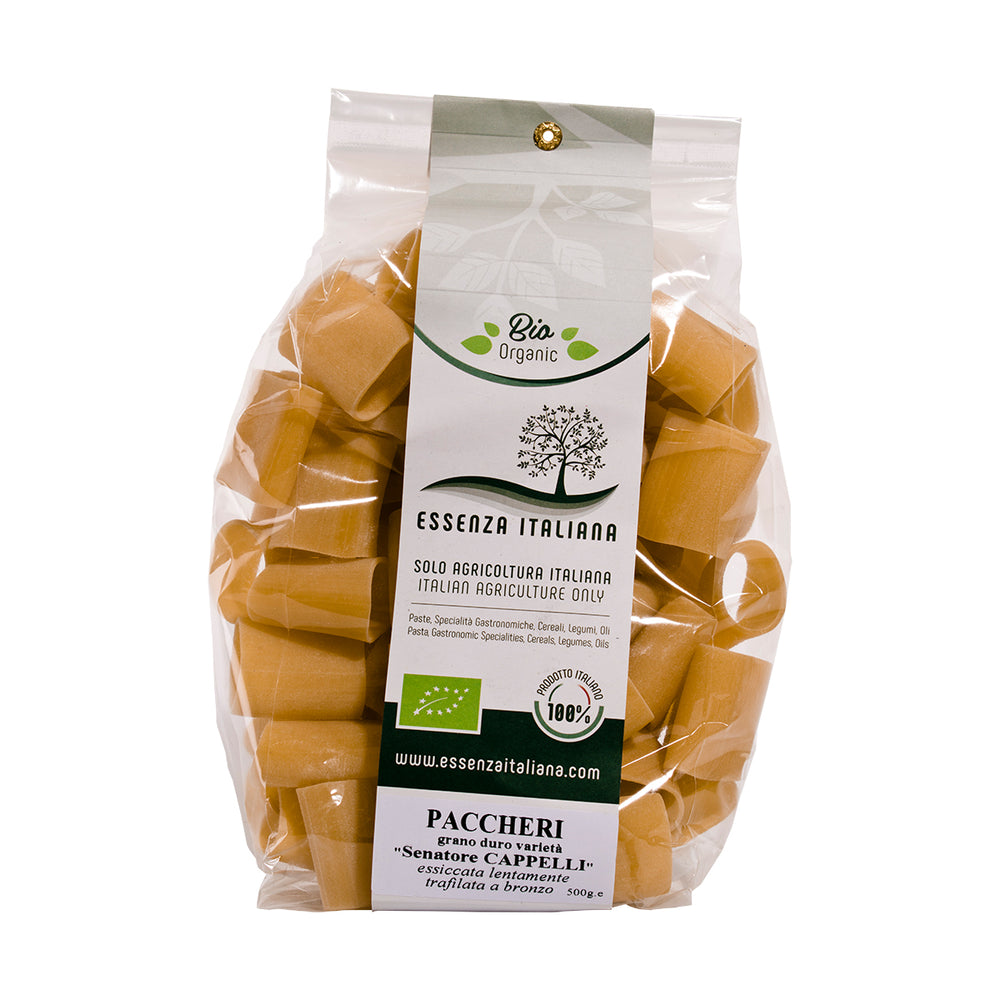 Paccheri di grano antico "Senatore Cappelli" BIO 100% italiani 500g - Essenza Italiana