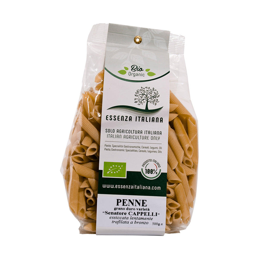 Penne di grano antico "Senatore Cappelli" BIO 100% italiane 500g - Essenza Italiana