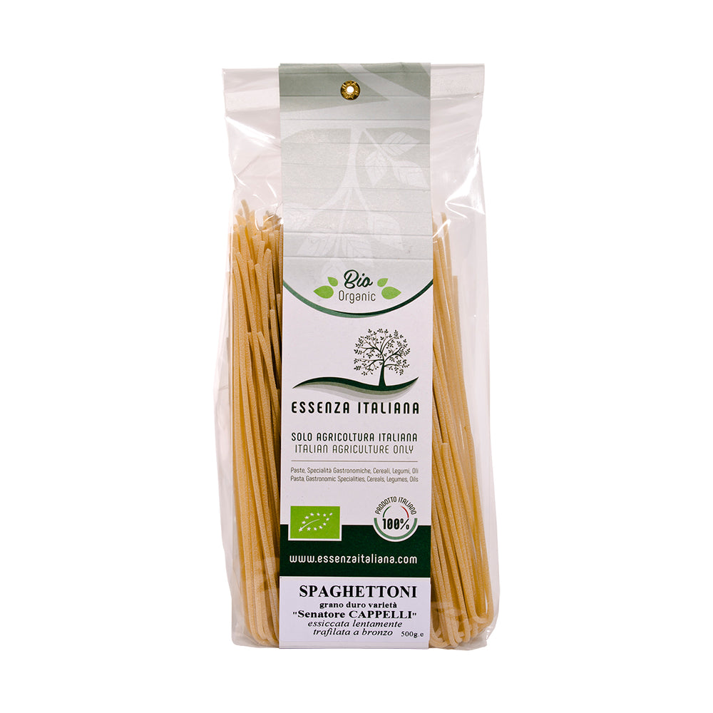 Spaghettoni di grano antico "Senatore Cappelli" BIO 100% italiani 500g - Essenza Italiana