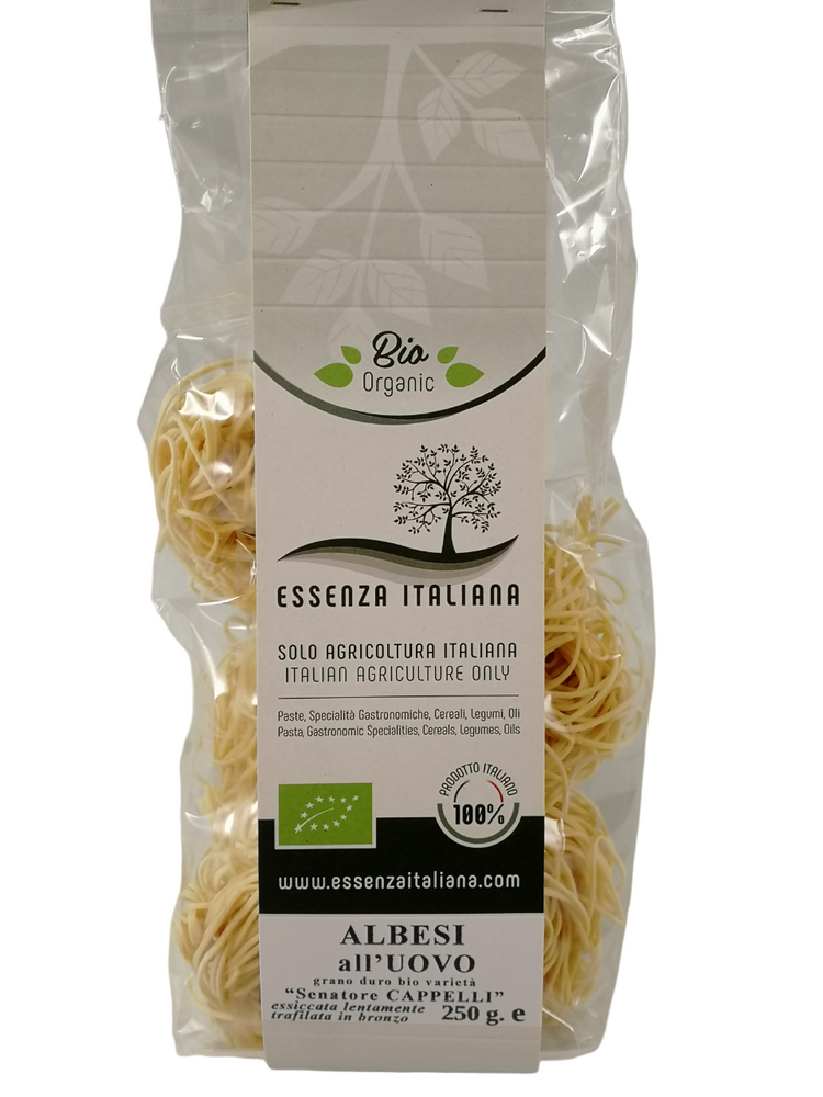 Albesi all'uovo di grano duro "Senatore Cappelli" Bio100% Made in Italy 250g - Essenza Italiana
