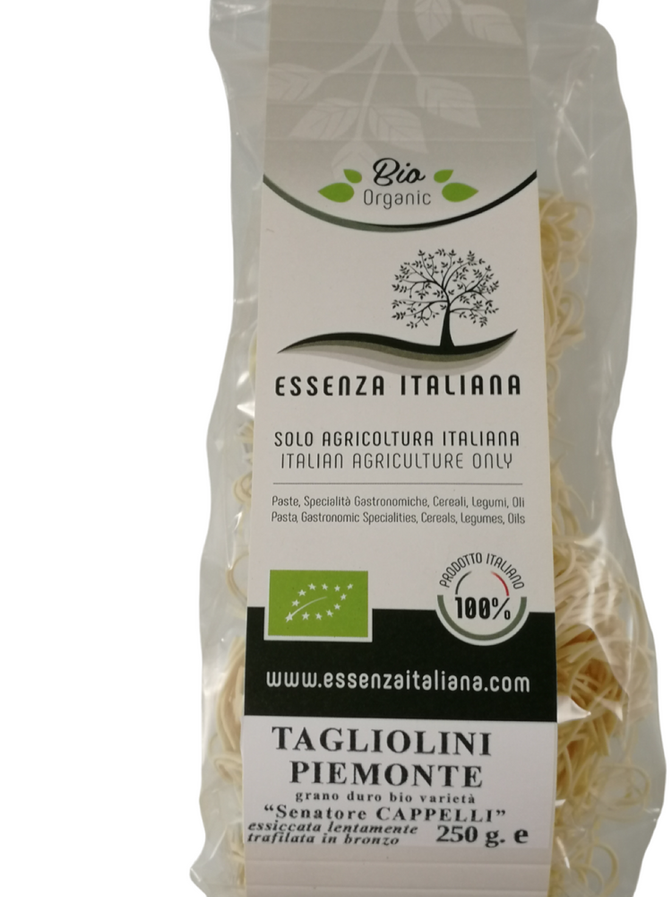 Tagliolini Piemonte di grano duro  BIO 100% Italiani 250g - Essenza Italiana