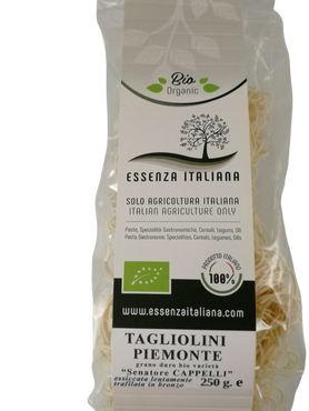 Tagliolini Piemonte di grano duro  BIO 100% Italiani 250g - Essenza Italiana